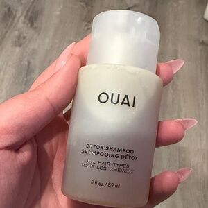 OUAI Detox Shampoo in White Bottle